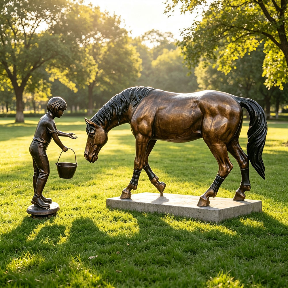 Horse & Child Fountain Group