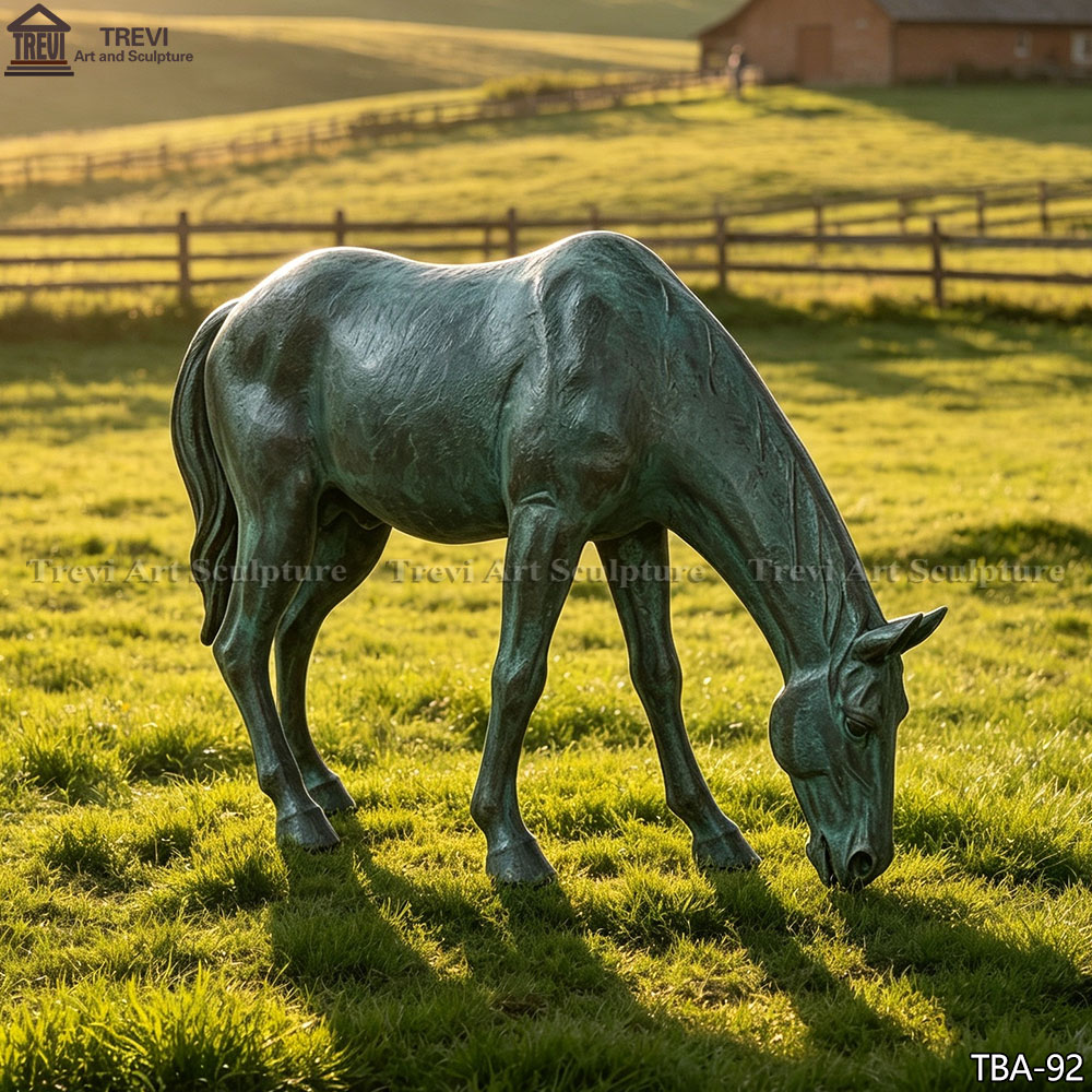 Verdigris Grazing Horse