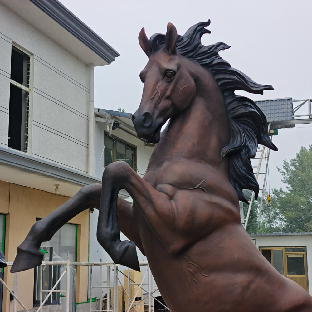 Bronze Rearing Horses