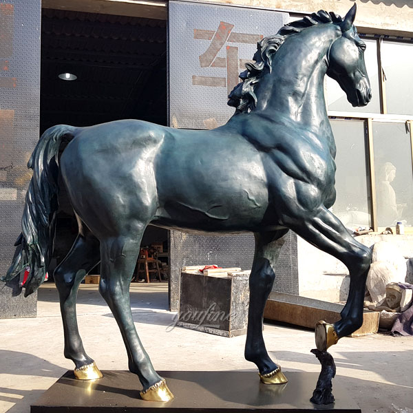 brass rearing horse statue | eBay