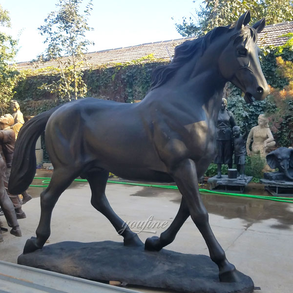 bronze horse sculpture for sale standing arabian horse metal ...