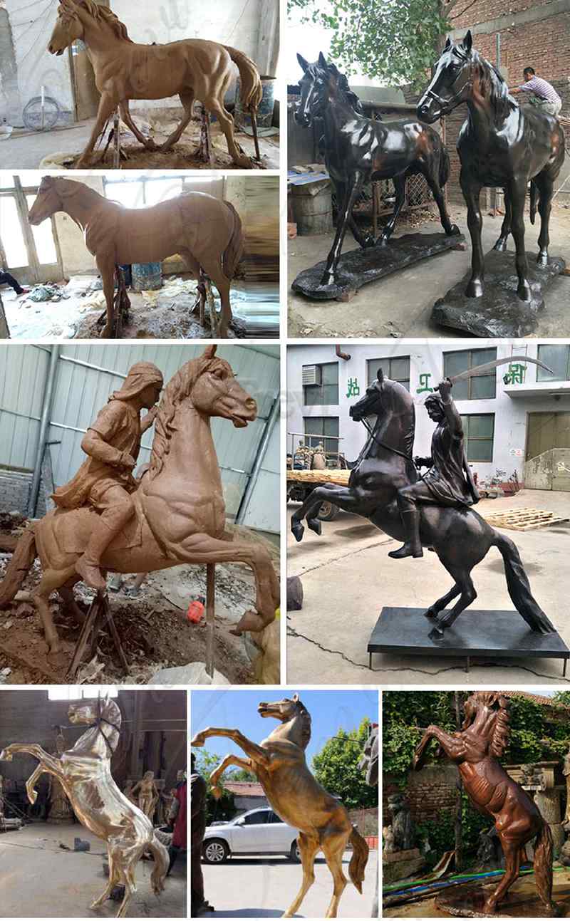 Buy High Quality Bronze Standing Horse Sculpture from Factory