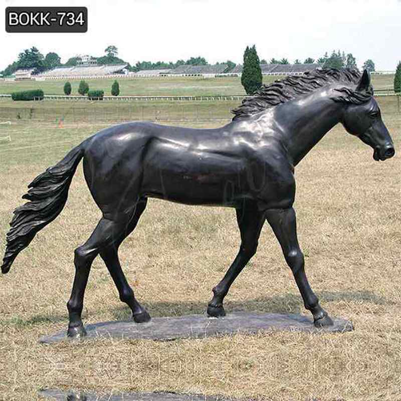 Life Size Outdoor Bronze Standing Horse Manufacturer BOKK-734