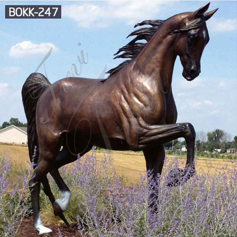 Outdoor Antique Bronze Horse Statues for Sale for Garden Decor BOKK-247