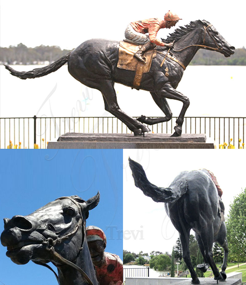 antique bronze horse statue