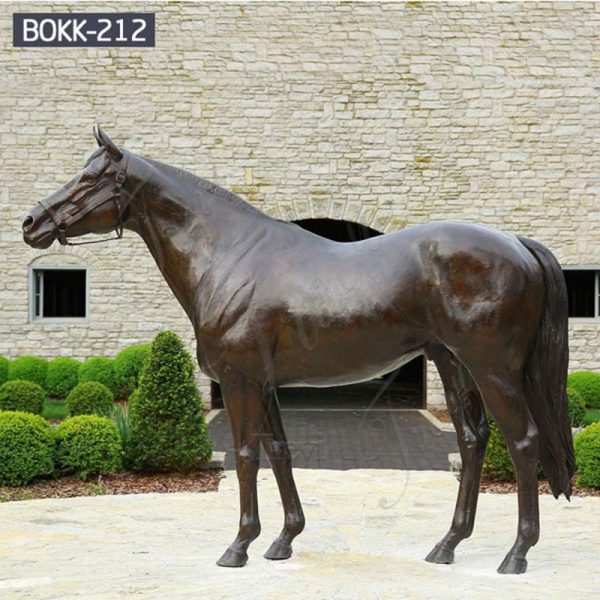 bronze Arabian horse statue