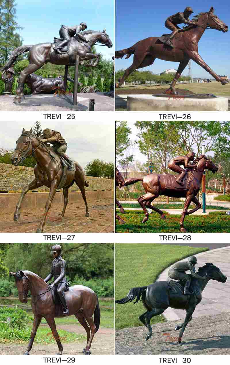 outdoor bronze horse statue