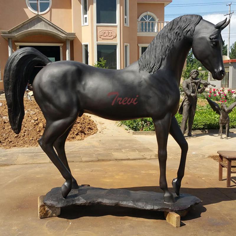 Life-Size Bronze Arabian Horse Statues Garden Decor for Sale BOKK-488