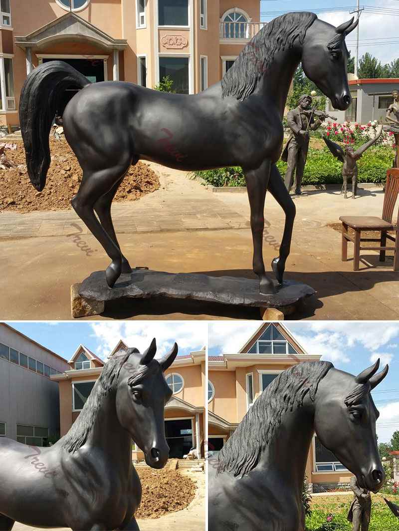 Life-size horse statues