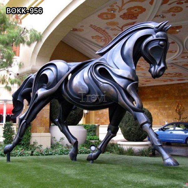 Outdoor Garden Large Bronze Horse Sculpture for Sale BOKK-956