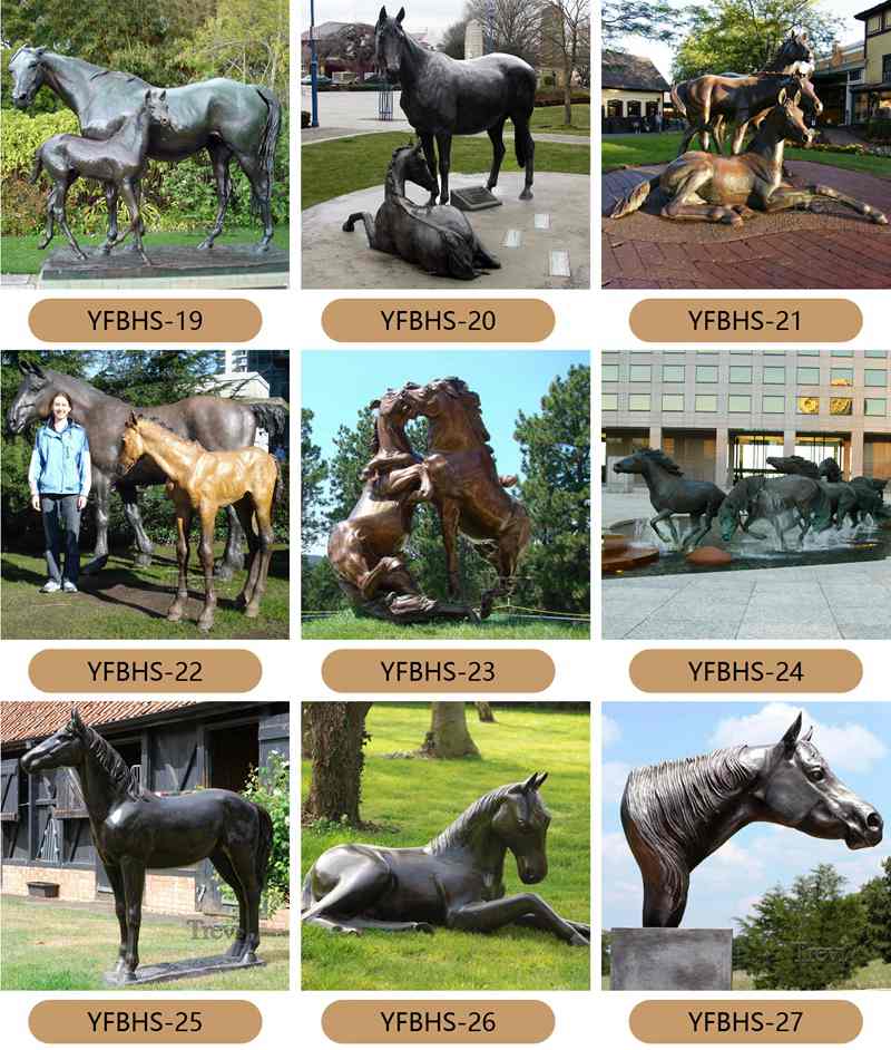 bronze horse sculpture 