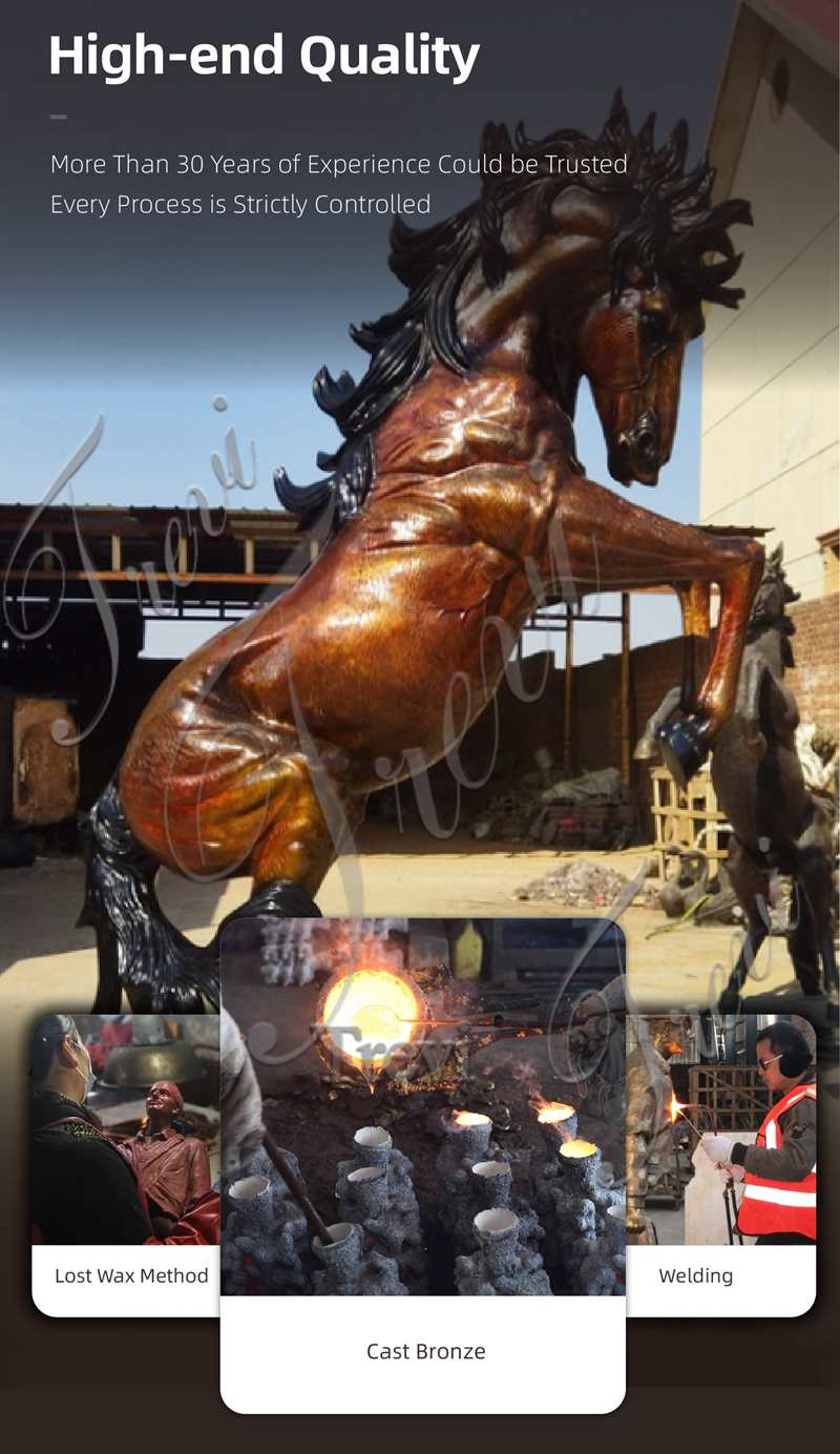 high quality for the bronze horse statues-Trevi Statue