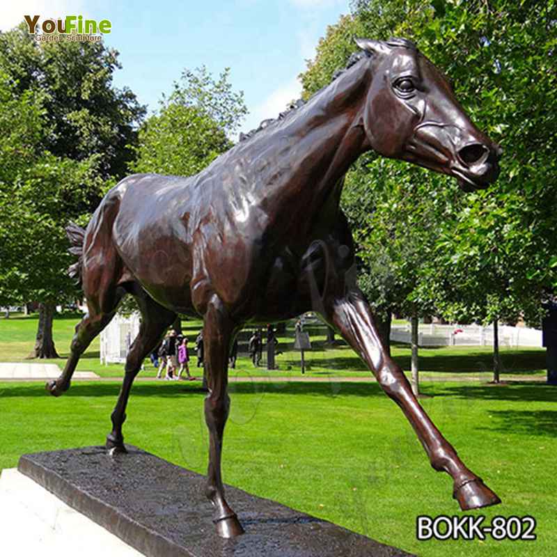 Life Size Antique Bronze Arabian Horse Statue for Sale BOKK-212