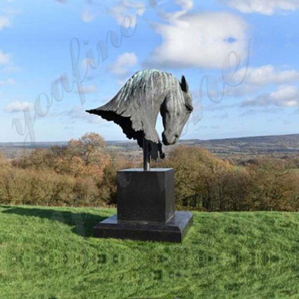 Horse Ranch Large Bronze Horse Head Statue for Sale BOKK-907