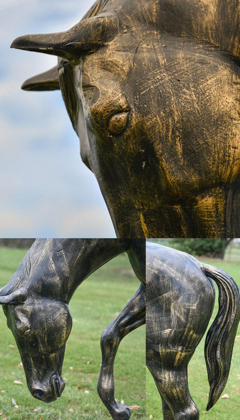 Bronze Horse Sculpture Details