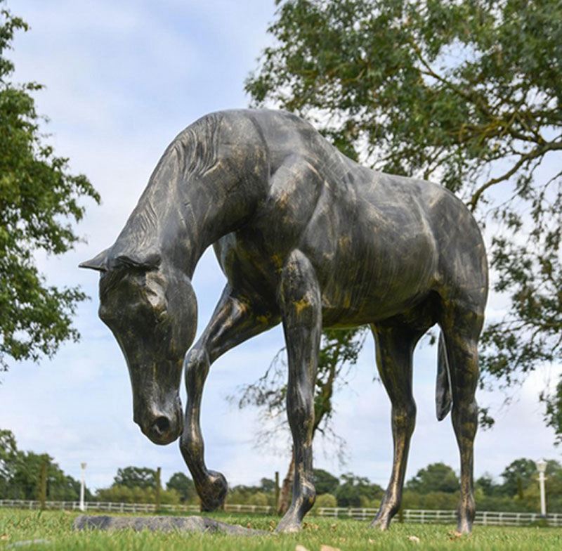 Bronze Horse Sculpture Details