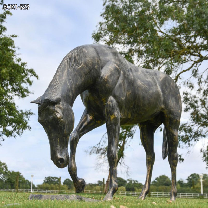 Life-Size Outdoor Bronze Horse Statue for Garden Decor