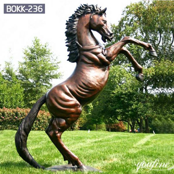 Life Size Bronze Jumping Horse Statue